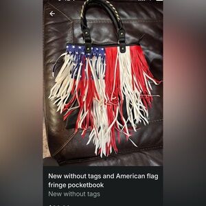 American Flag Fringe Women's Bag